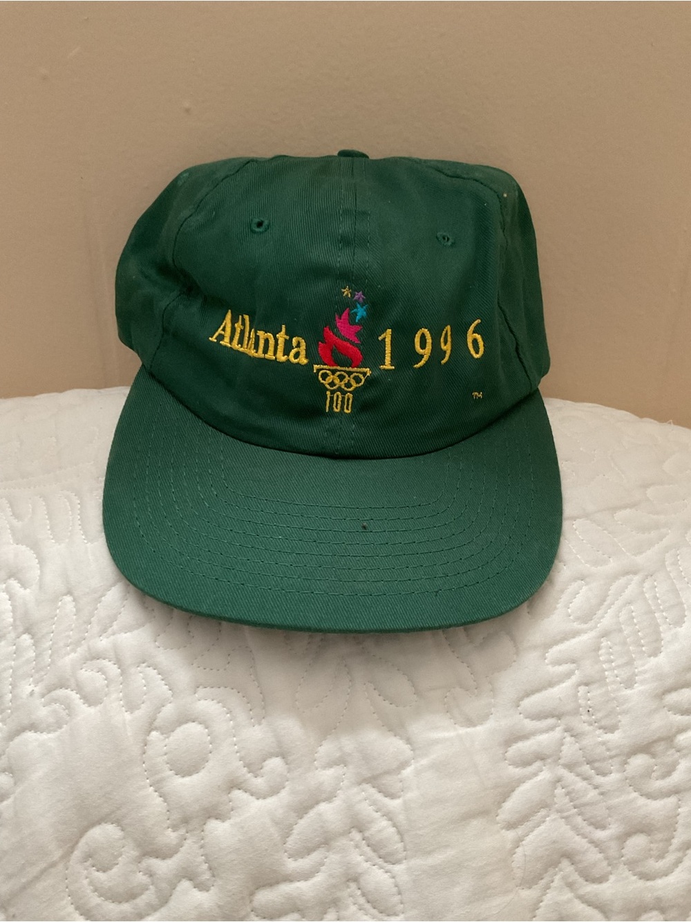Atlanta 1996 Green Olympic Torch Cap